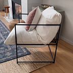 Modern Lounge Chair with Removable Cushion Decor Steals