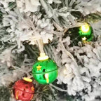 1/3pcs Seasonal Decorations, 78.74in/2m-10 LED Bell Light Strand, for Home, Fireplace, Staircase, Armrest, Bedroom, Party, Wedding, Christmas, Thanksgiving House Of Avana [[SKU:HOA-XMS-412]]