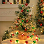 1/3pcs Seasonal Decorations, 78.74in/2m-10 LED Bell Light Strand, for Home, Fireplace, Staircase, Armrest, Bedroom, Party, Wedding, Christmas, Thanksgiving House Of Avana