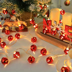 1/3pcs Seasonal Decorations, 78.74in/2m-10 LED Bell Light Strand, for Home, Fireplace, Staircase, Armrest, Bedroom, Party, Wedding, Christmas, Thanksgiving House Of Avana