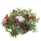 [Christmas Lights] Christmas Garland With LED Lights, PVC Festive Berry Decoration, Battery Operated, New Year, Office, Room, Wedding, Home Wall Decor, Christmas Decor, Christmas Home Decor, Battery Operated Lights, Festive H House Of Avana [[SKU:HOA-GDN-018]]