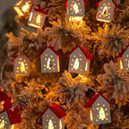 200.0 cm 10 LED Red Mansion Fairy Lights - Battery Operated, Perfect for Holiday Christmas Trees and Home Decorations: Xmas Tree, Deer, Heart Shapes. Ideal for Bedroom, Living Room, Dining Area, Cafes, Bar Settings - The Ulti House Of Avana [[SKU:HOA-XMS-407]]