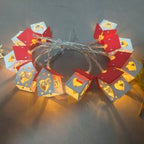 200.0 cm 10 LED Red Mansion Fairy Lights - Battery Operated, Perfect for Holiday Christmas Trees and Home Decorations: Xmas Tree, Deer, Heart Shapes. Ideal for Bedroom, Living Room, Dining Area, Cafes, Bar Settings - The Ulti House Of Avana