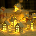 200.0 cm 10 LED Red Mansion Fairy Lights - Battery Operated, Perfect for Holiday Christmas Trees and Home Decorations: Xmas Tree, Deer, Heart Shapes. Ideal for Bedroom, Living Room, Dining Area, Cafes, Bar Settings - The Ulti House Of Avana [[SKU:HOA-XMS-407]]