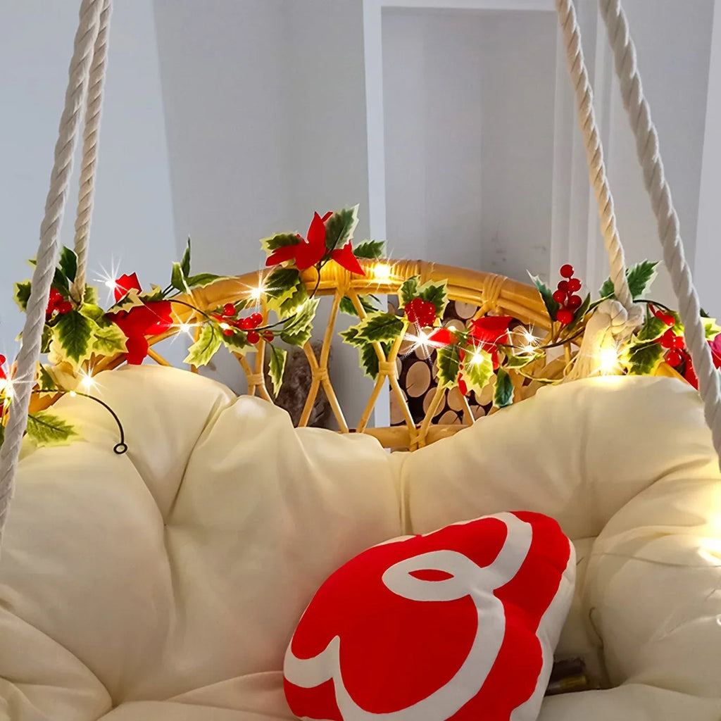 30LED Christmas Holiday Decorative Flower Vine Lights, Festive Desktop Decoration Atmosphere Lights (Battery Not Included) House Of Avana [[SKU:HOA-DSK-008]]