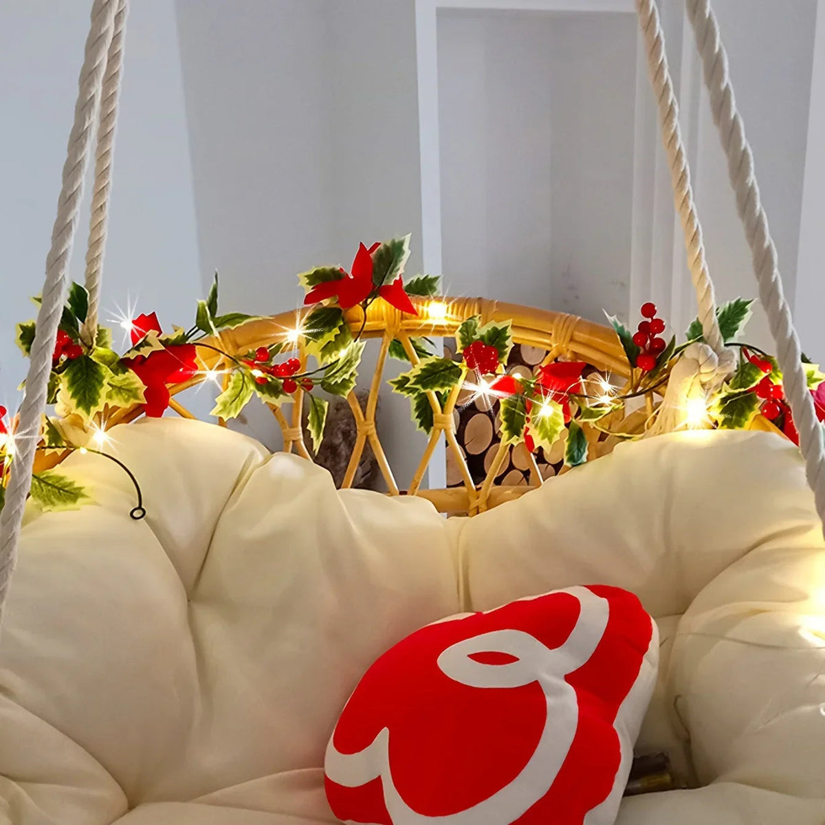 30LED Christmas Holiday Decorative Flower Vine Lights, Festive Desktop Decoration Atmosphere Lights (Battery Not Included) House Of Avana [[SKU:HOA-DSK-008]]