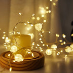 200cm Extra Long LED Lights - Elegant Curved Garland String with Warm & Cool LED, Hanging Lights for Wedding, Party,, Office, Photo Shoot Decorations - No Electronics Needed, Easy Installation (Low Voltage) - Ideal Gift for G House Of Avana [[SKU:HOA-GDN-027]]