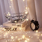 200cm Extra Long LED Lights - Elegant Curved Garland String with Warm & Cool LED, Hanging Lights for Wedding, Party,, Office, Photo Shoot Decorations - No Electronics Needed, Easy Installation (Low Voltage) - Ideal Gift for G House Of Avana [[SKU:HOA-GDN-027]]