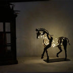 LED Metal Horse Sculpture - House Of Avana