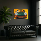 LED Retro Car Wall Art – UV‑Printed Acrylic with Dimmer Remote Peony Atelier