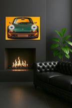 LED Retro Car Wall Art – UV‑Printed Acrylic with Dimmer Remote Peony Atelier