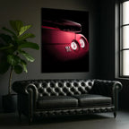 LED Sports Car Tail Light Wall Art – UV Print Acrylic, Includes Free Remote Peony Atelier