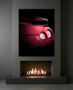 LED Sports Car Tail Light Wall Art – UV Print Acrylic, Includes Free Remote Peony Atelier