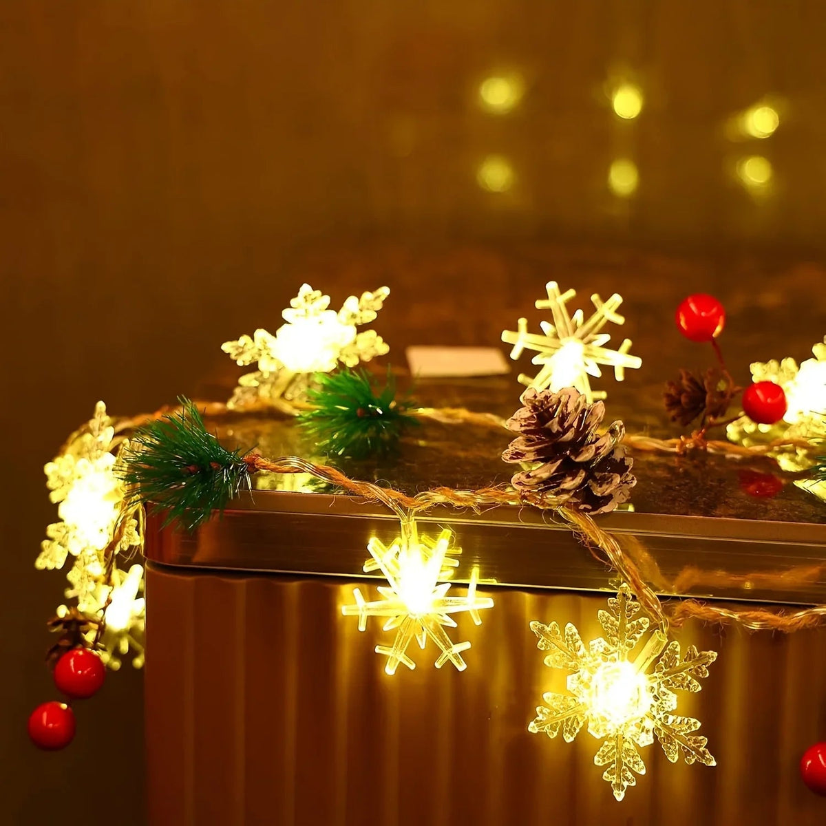 Christmas Lights, 3.05 meter 30 LED String Lights, Fairy Lights for Home Party Interior Decoration, Christmas Tree Decoration Halloween Thanksgiving Wedding Birthday Party Decoration House Of Avana [[SKU:HOA-GDN-029]]