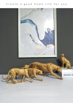 Leopard Decor - Cheetah Print Gold Accent, texture detail - House Of Avana