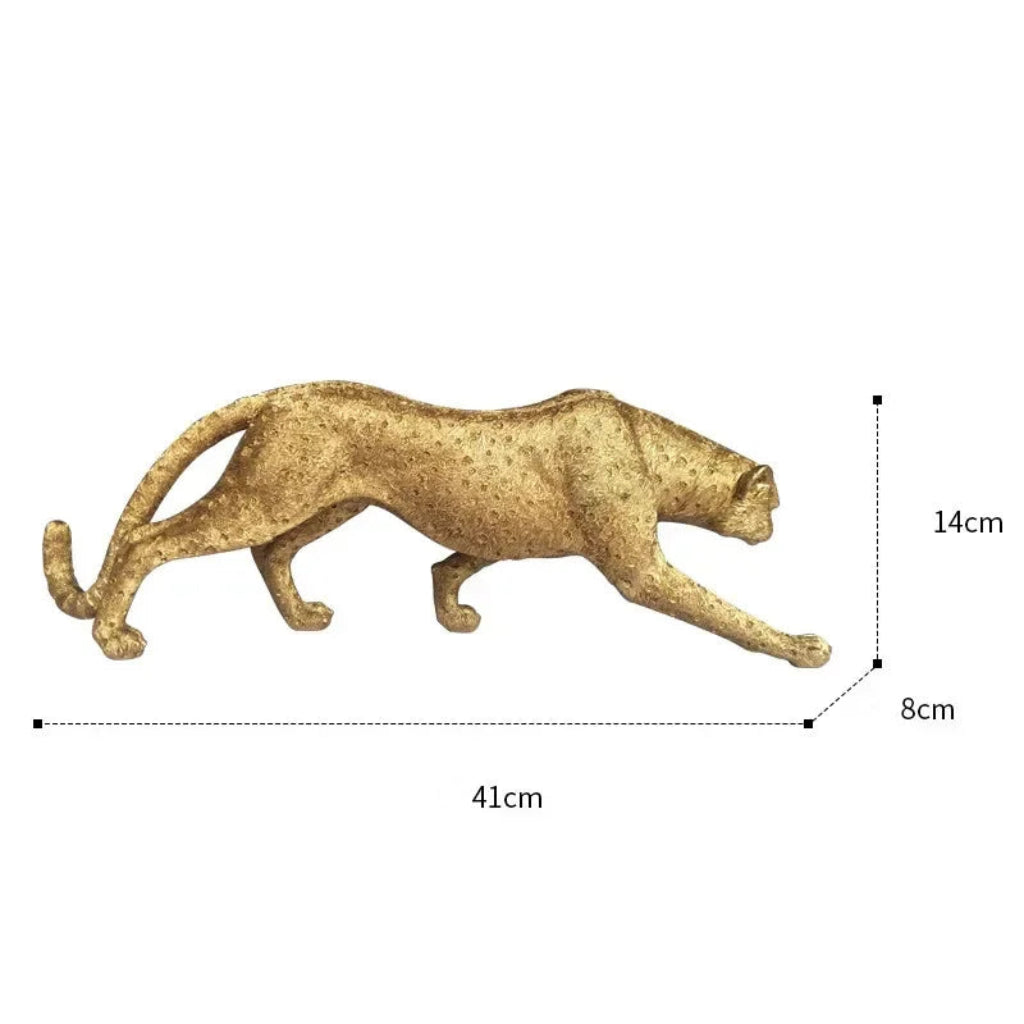 Leopard Decor - Cheetah Print Gold Accent | Animal Sculpture | product view 16 | Modern home decor | House of Avana