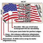 Let's Go Brandon - Cornhole Board Wrap - Set of 2 Lone Star Art