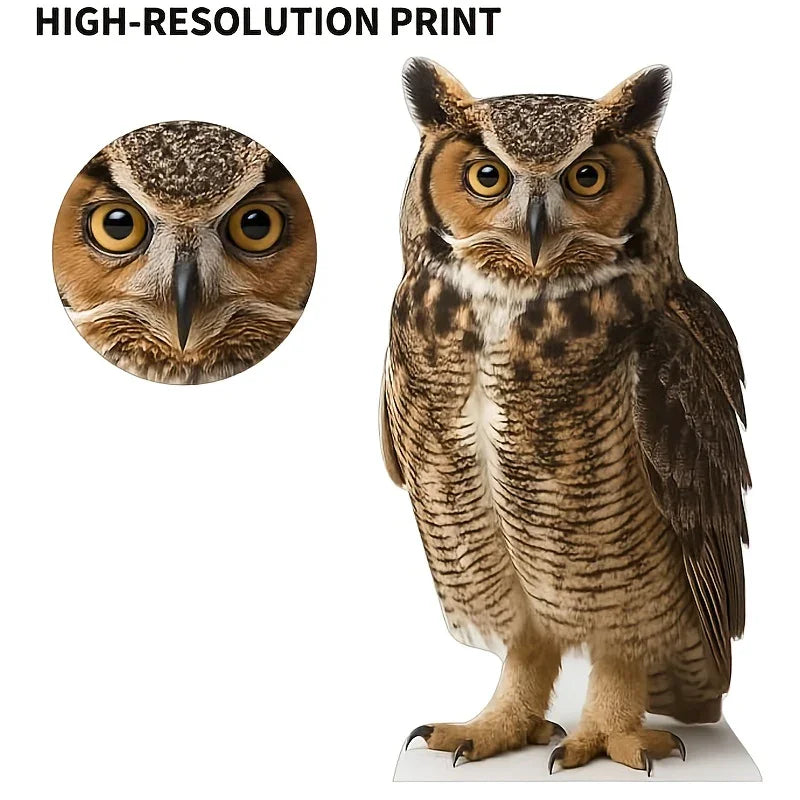 Owl Life Size Cardboard Cutout A Fun Animal Standup For Photo Booths, Birthday Parties Halloween Home Decorations Outdoor, Christmas Decor House Of Avana