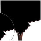 Scallop Embroidery Sateen Cotton Solid Table Cloth - Black PushpLinen