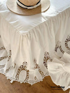 Liliane Elegant Ruffle Double Gauze Bedding Set / Hollow Out Ever Lasting