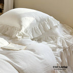 Liliane Elegant Ruffle Double Gauze Bedding Set / Hollow Out Ever Lasting