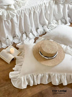 Liliane Elegant Ruffle Double Gauze Bedding Set / Hollow Out Ever Lasting