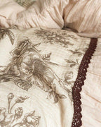 Lillian Retro Floral Ruffle Bedding Set Ever Lasting