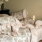 Lillian Retro Floral Ruffle Bedding Set Ever Lasting