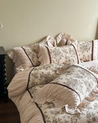 Lillian Retro Floral Ruffle Bedding Set Ever Lasting