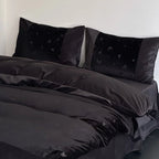 Lilou Velvet Butterfly Bedding Set / Eclipse Black Ever Lasting