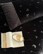 Lilou Velvet Butterfly Bedding Set / Eclipse Black Ever Lasting