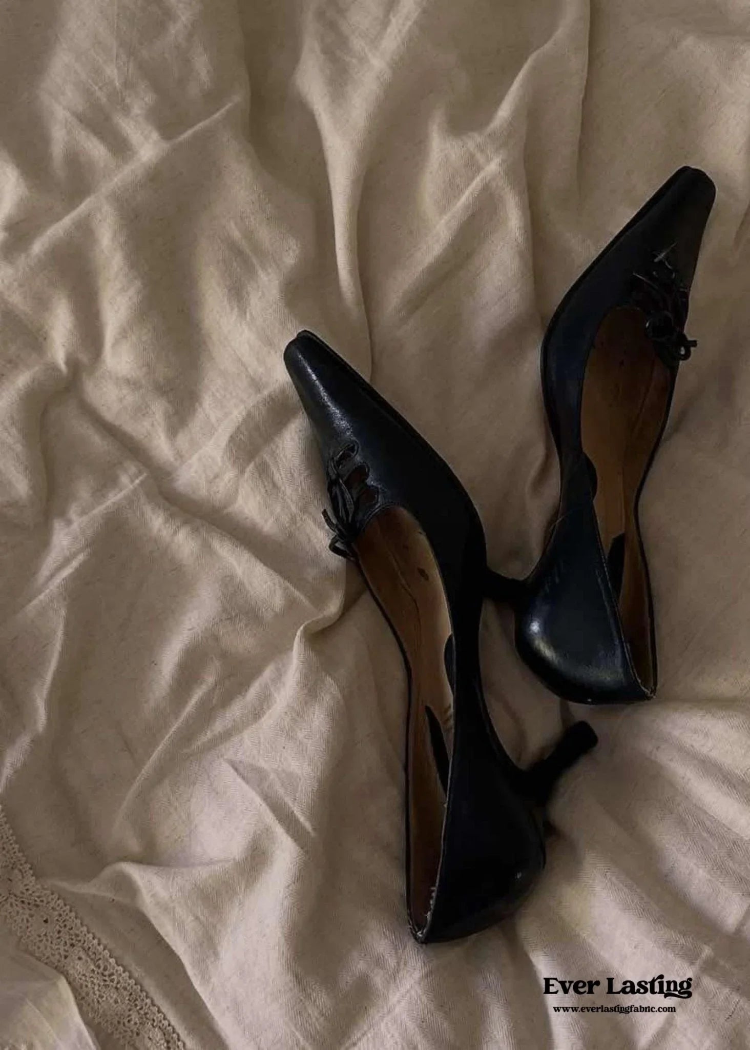 Amelie Lace Embroidered Linen Cotton Bedding Set, alternate view - House Of Avana