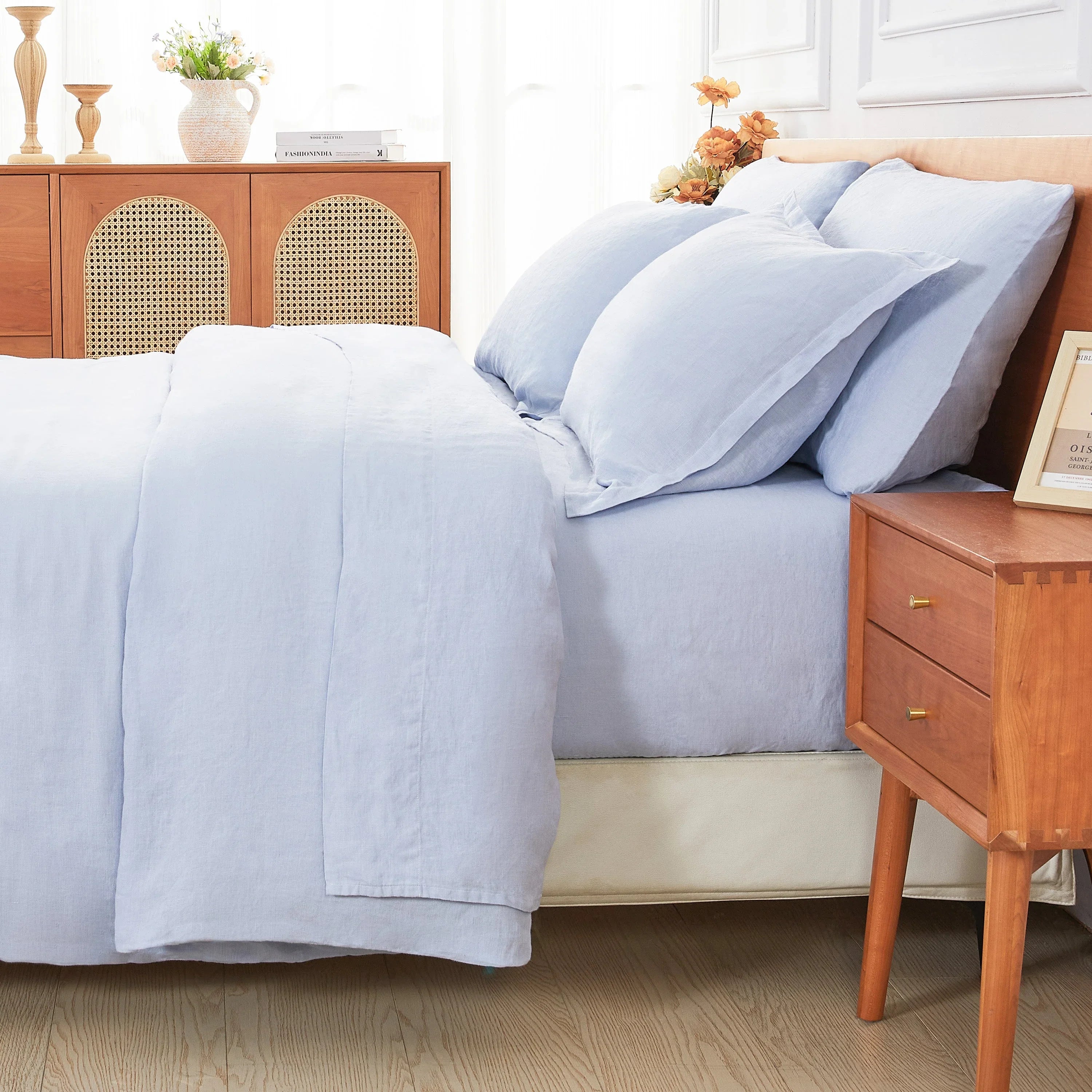 100% Linen Duvet Cover Set, alternate view - House Of Avana