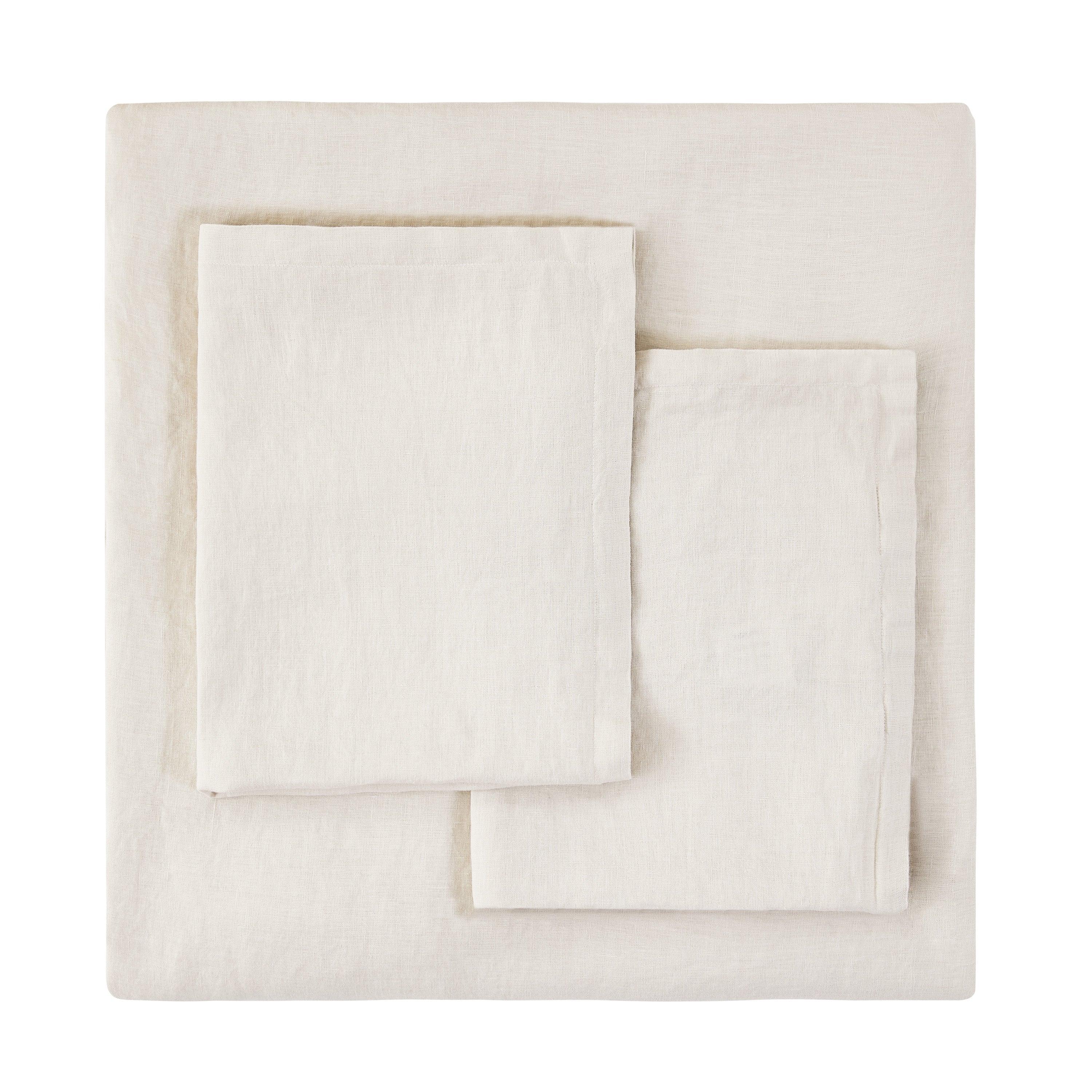 100% Linen Duvet Cover Set, angled view - House Of Avana