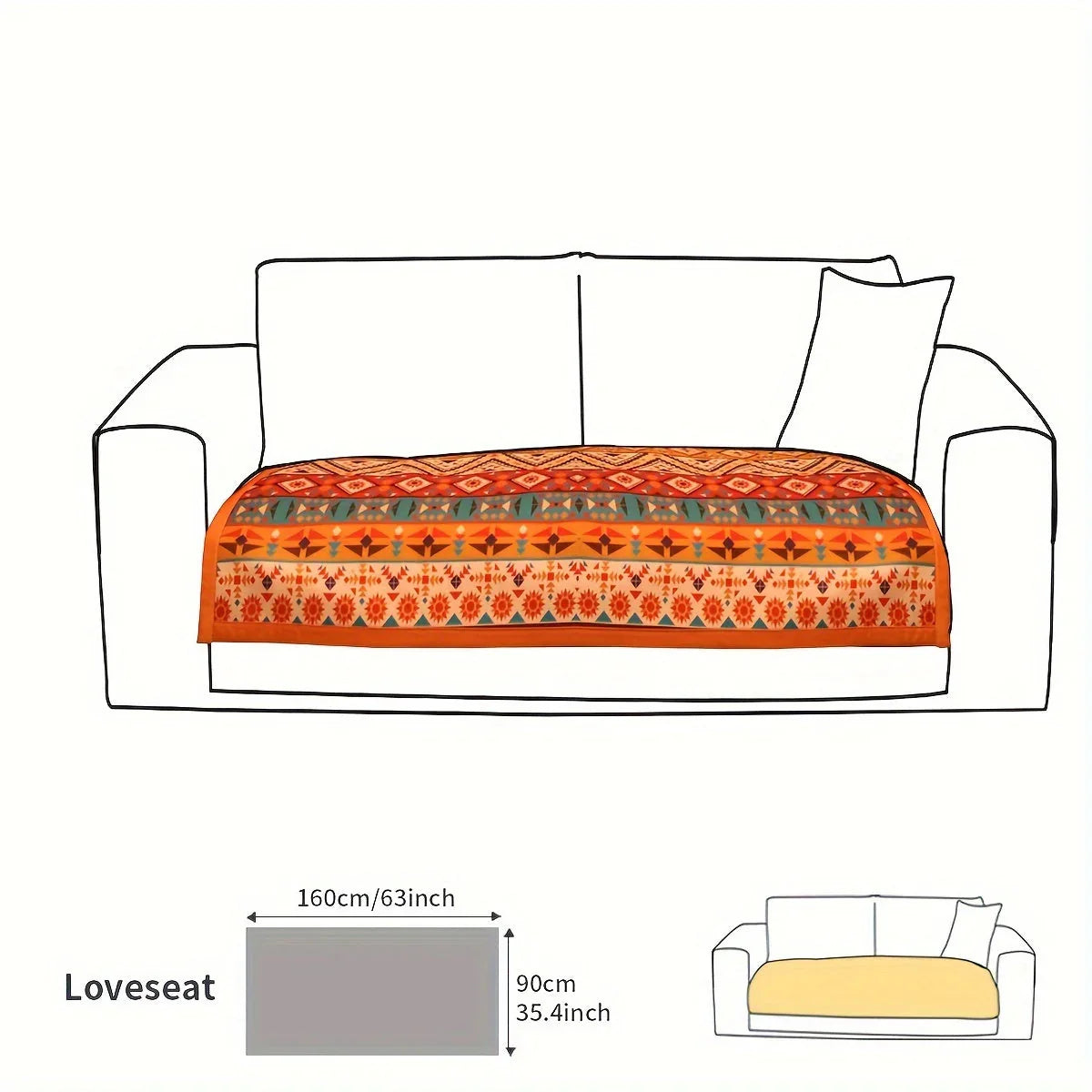 Linen Sofa Cover – Premium Stretchable Protector for Couches topspet
