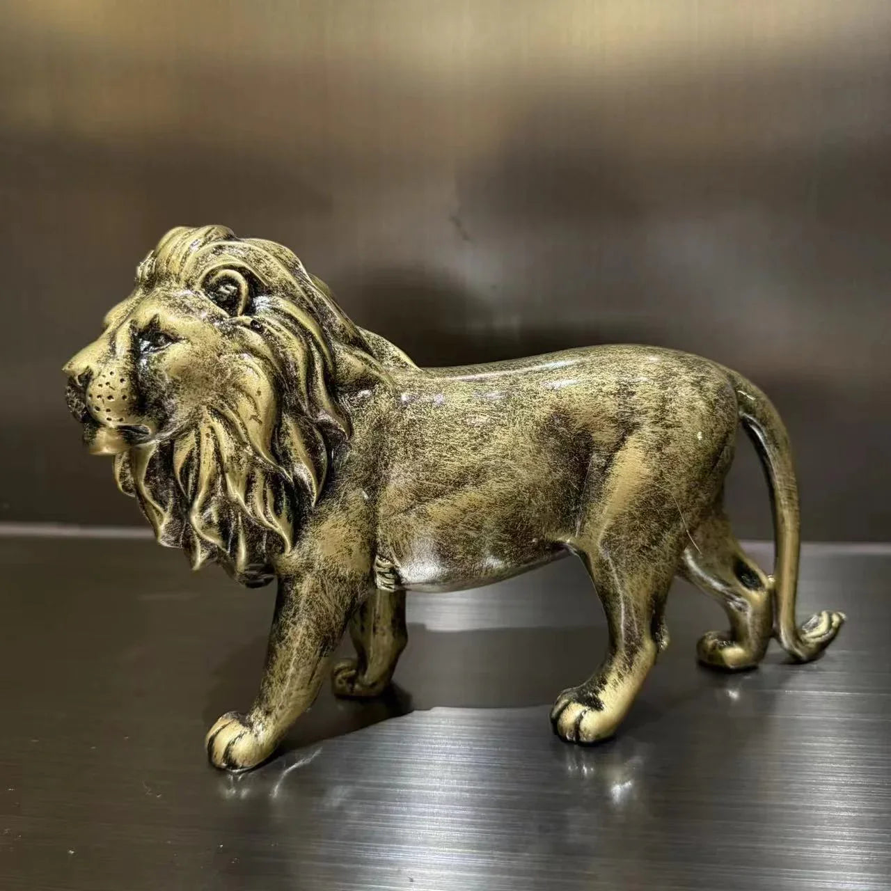Lion Statue Decorative Figurine - House Of Avana