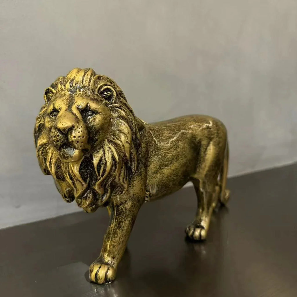 Lion Statue Decorative Figurine - House Of Avana