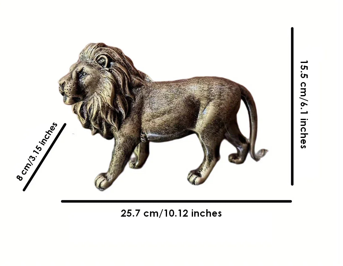 Lion Statue Decorative Figurine - House Of Avana