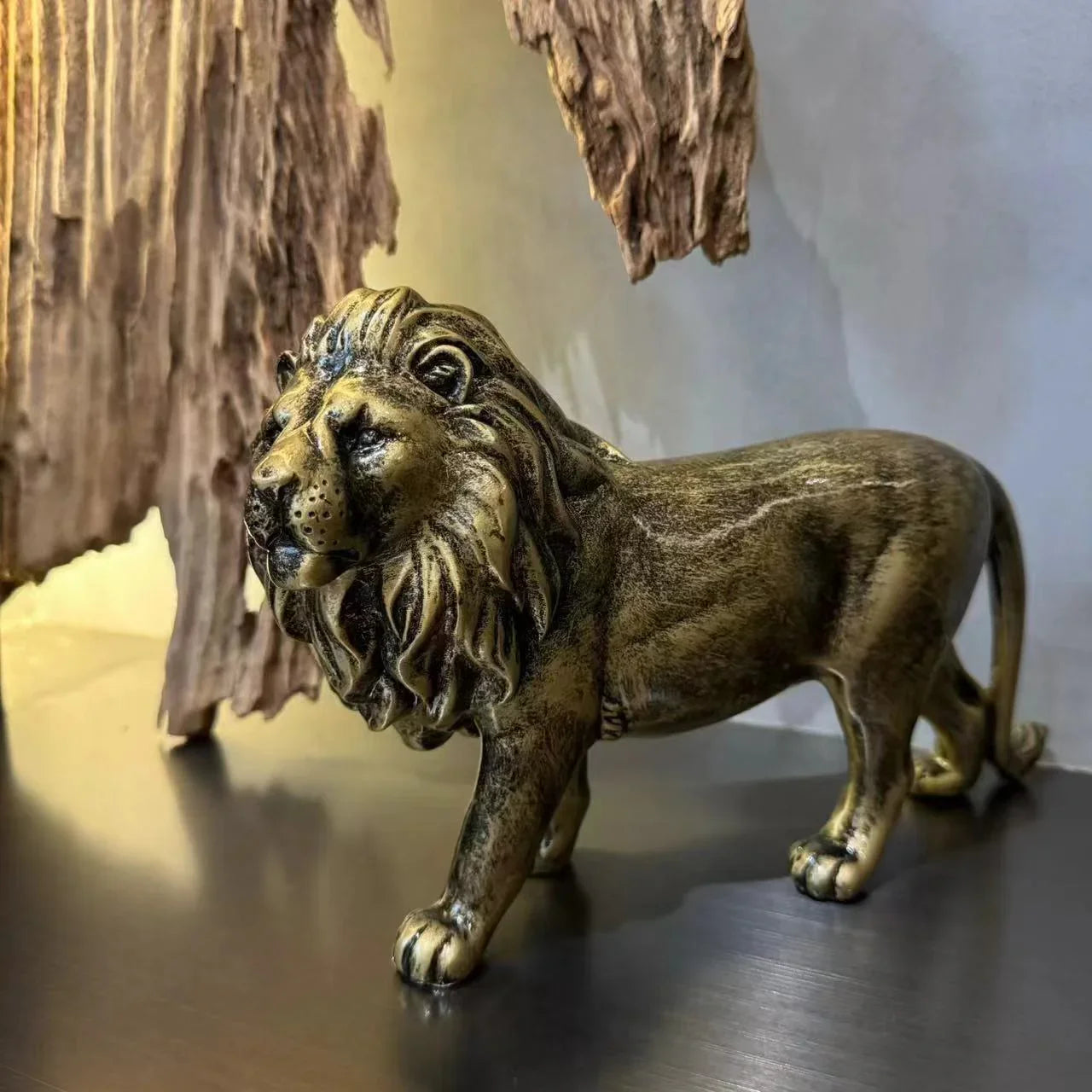 Lion Statue Decorative Figurine - House Of Avana