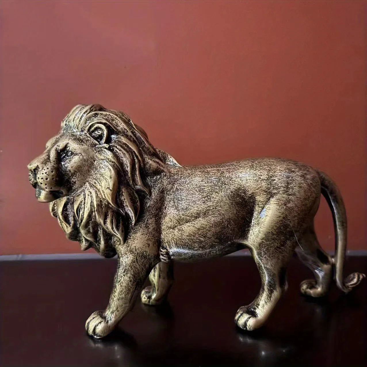 Lion Statue Decorative Figurine - House Of Avana