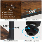 LITTLE TREE 70.9 inch Sofa Console Table, Extra Long Narrow Entryway Tables with 3 Tier Wood Storage Shelves Metal Frame for Foyer Hallway Living Room Behind Couch - House Of Avana