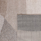 Living Room Rug Fiesta with Geometric Design in Beige Grey Cream RugYourHome