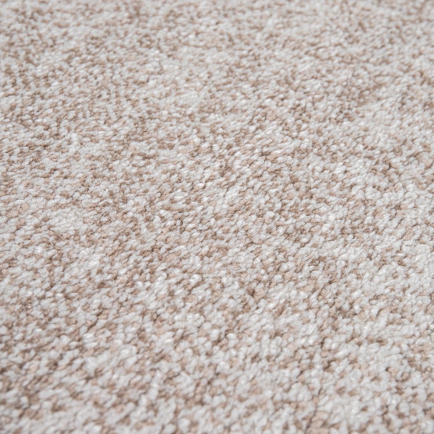 Living Room Rug Madeira Bordered with Geometric Pattern - Brown Beige RugYourHome