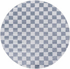 Alie Gray Checkered Washable Area Rug Hauteloom