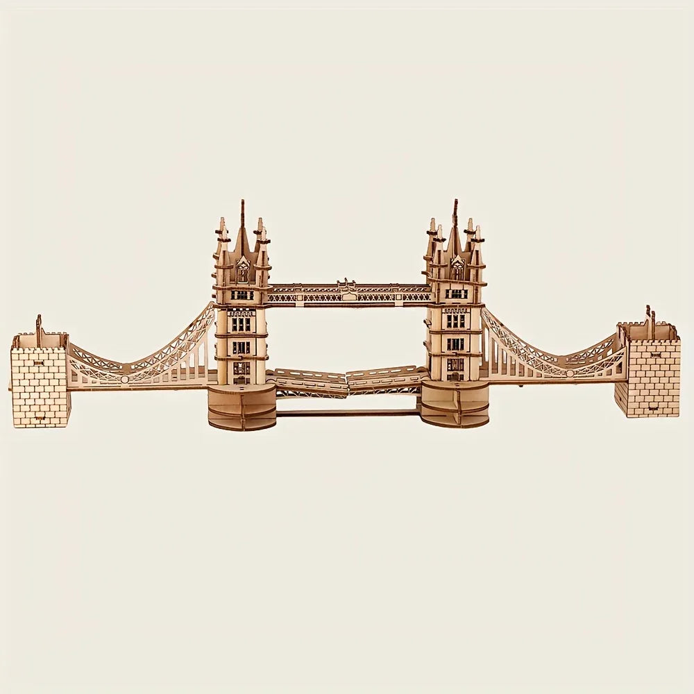 3D Model of The London Bridge, Made from Wood, DIY Puzzle Gift, Perfect for The Festive Season House Of Avana