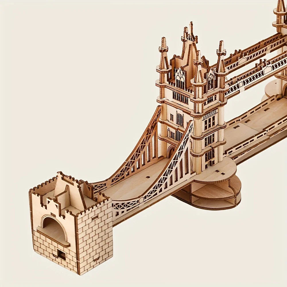 3D Model of The London Bridge, Made from Wood, DIY Puzzle Gift, Perfect for The Festive Season House Of Avana