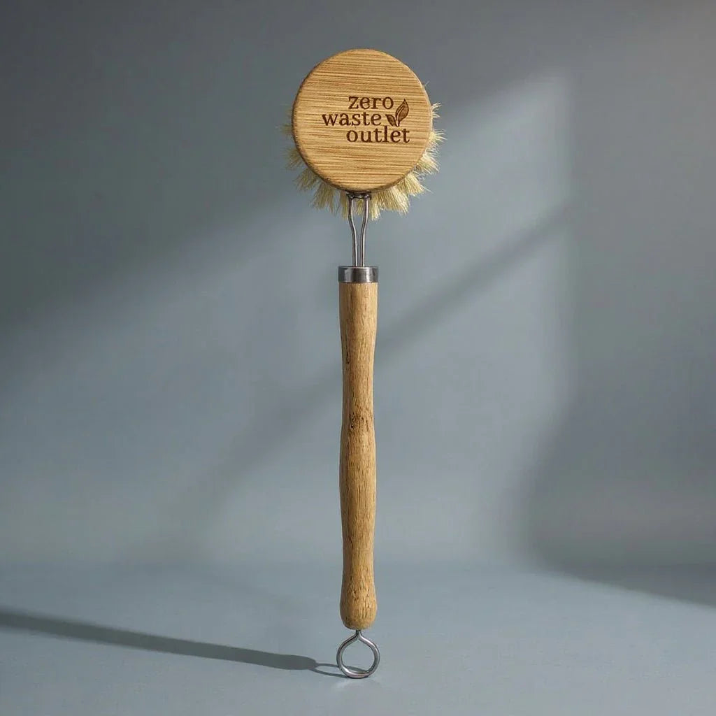 Long Handle Pot Brush With Replaceable Head Zero Waste Outlet