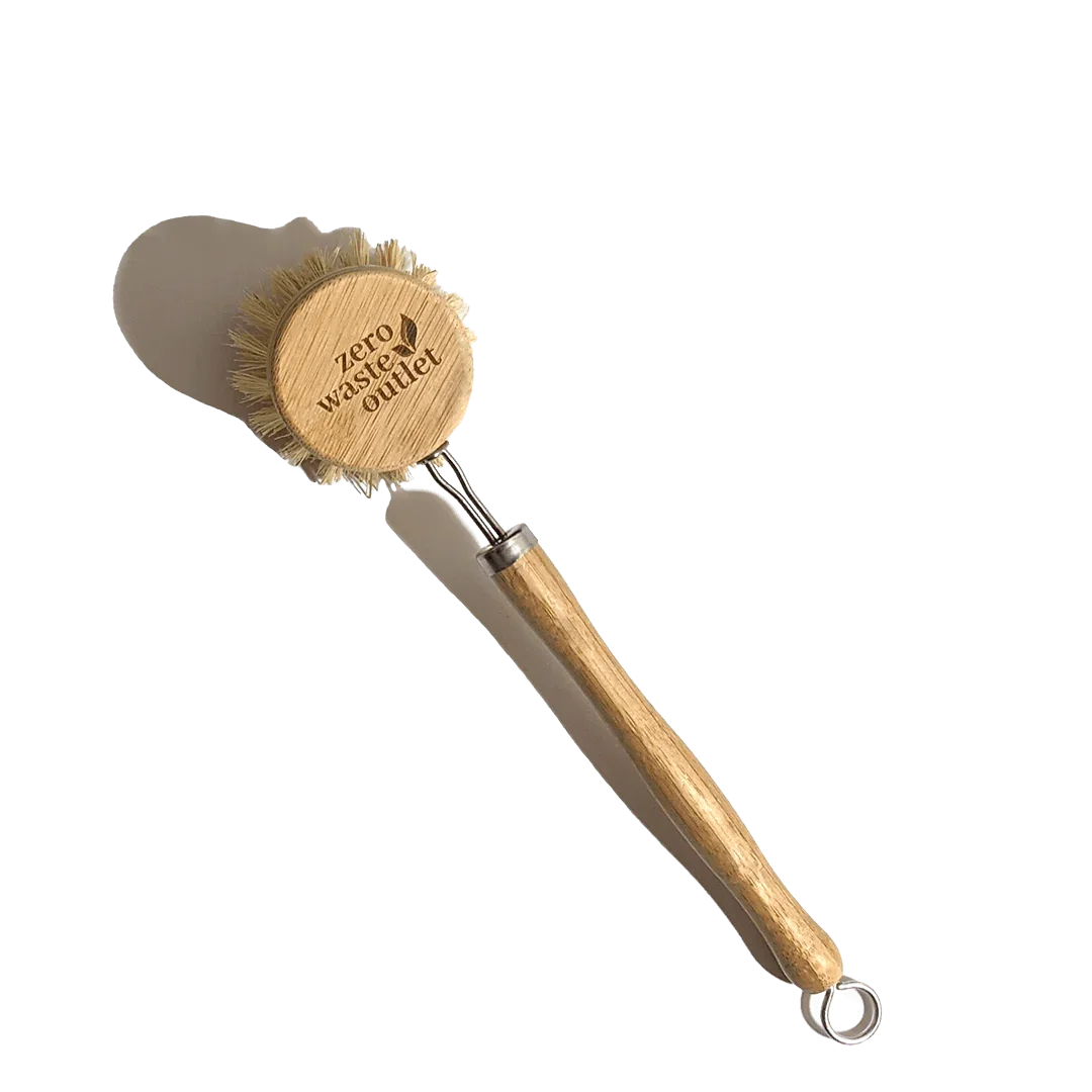 Long Handle Pot Brush With Replaceable Head Zero Waste Outlet