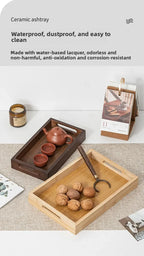 Long Rectangle Bamboo Tea Serving Tray