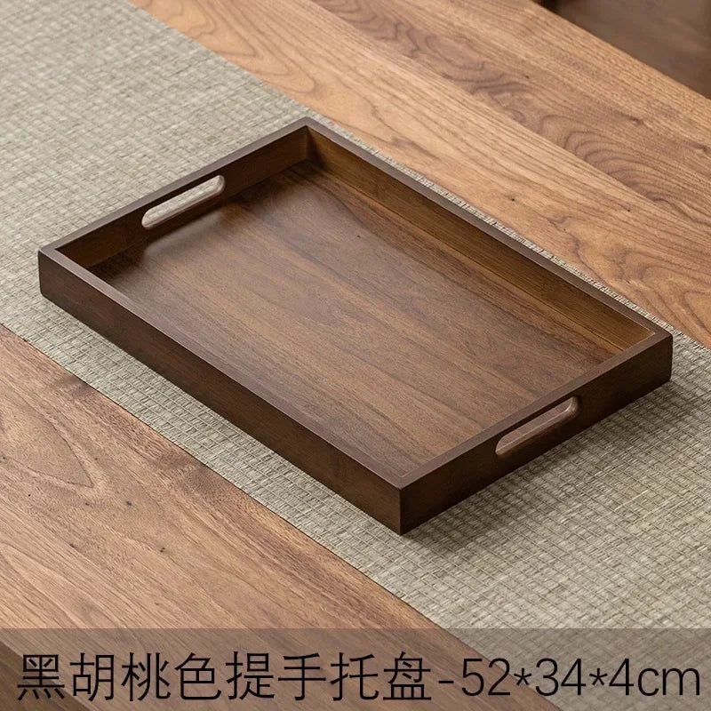 Long Rectangle Bamboo Tea Serving Tray